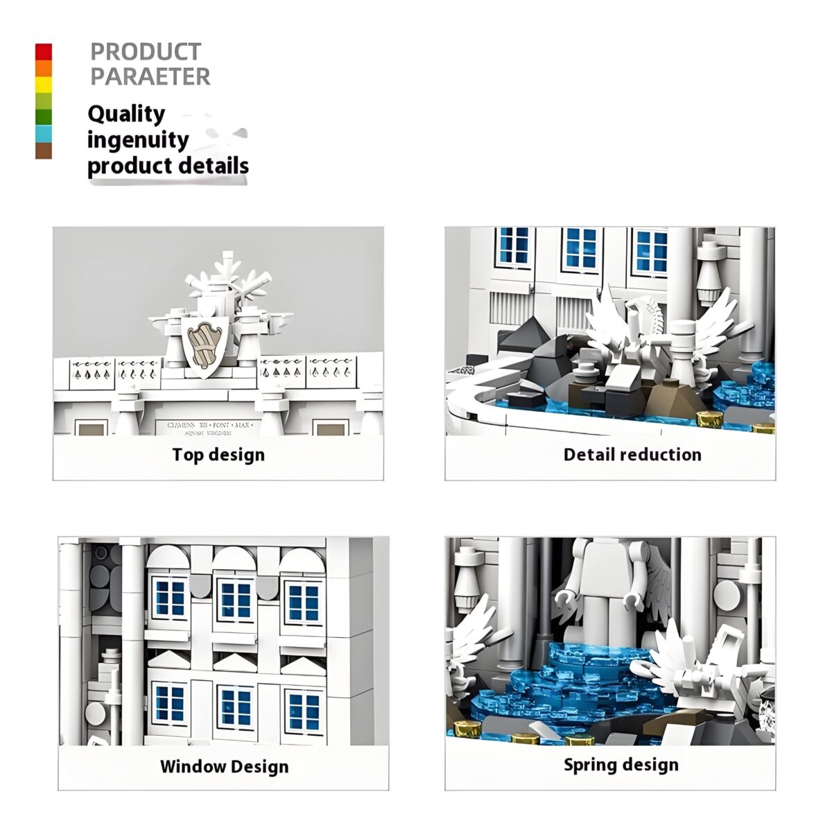 WG4212 The Wishing Pool Of Rome Minibrick 667PCS - Image 4