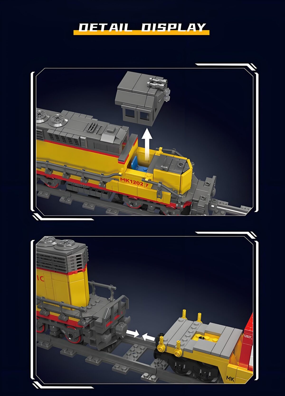 Mould King MK12027 The EMD SD40-2 Diesel Locomotive 2192PCS - Image 6