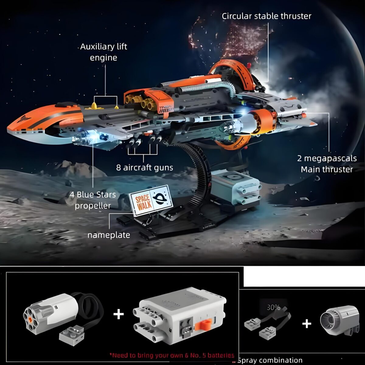 K96156 The Black Hole Spaceship  764PCS - Image 4