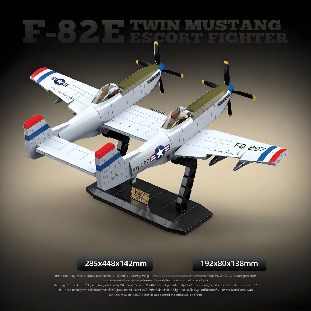 QG100281 The F-82E Twin Mustang Escort Fighter  1107PCS - Image 5
