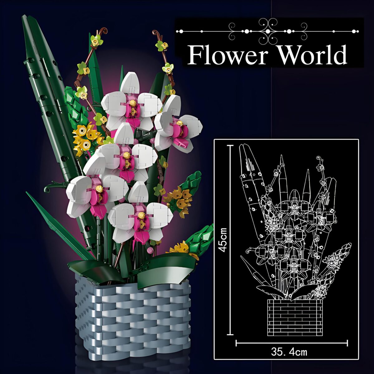 MK10025 The Flower World:Eternal Butterfly  1158PCS - Image 5