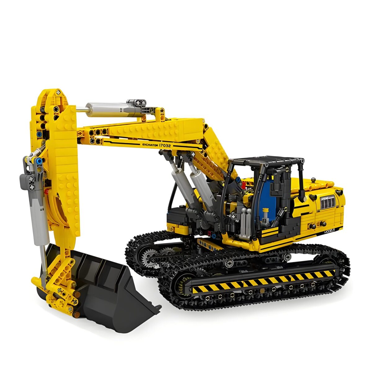 Mould King MK17032 The RC Yellow Mechanical Excavator  1828PCS - Image 1