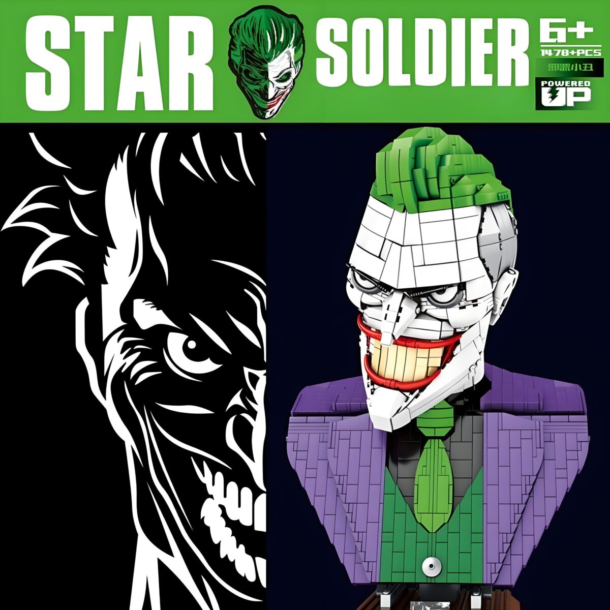 SY7599   The Joker Bust  1478PCS - Image 2