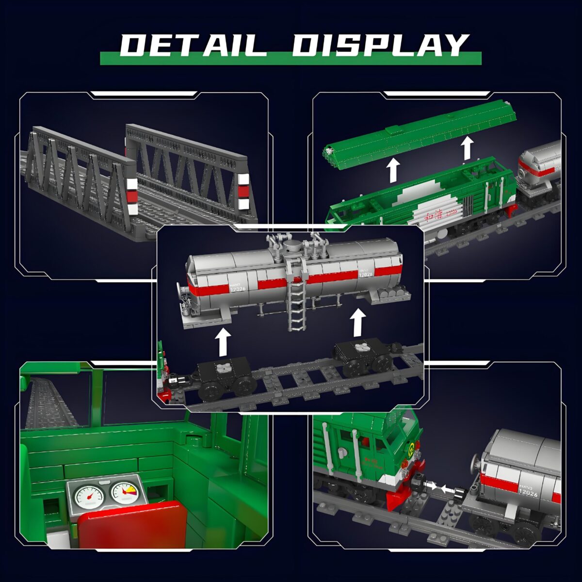 Mould King MK12026 The HXN 3 Diesel Locomotive  1090PCS - Image 4