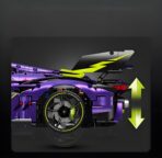 10635 1:8 The Lamborghini Purple Bull Supercar  3654PCS - Image 5