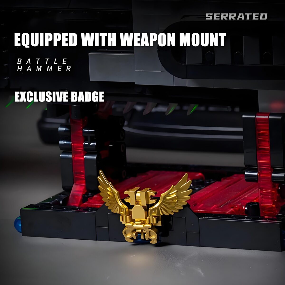 JD028 The Warhammer 40k Chainsword  1818PCS - Image 6