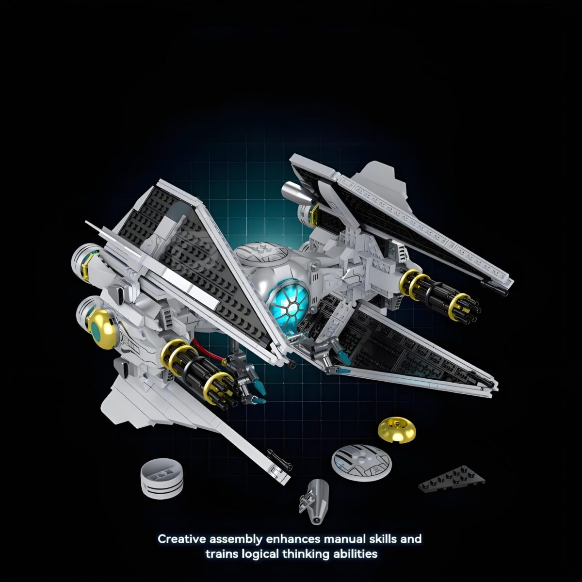 ZAPE 98001 TIE Interceptor  1109PCS - Image 3