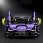 10635 1:8 The Lamborghini Purple Bull Supercar  3654PCS - Image 4