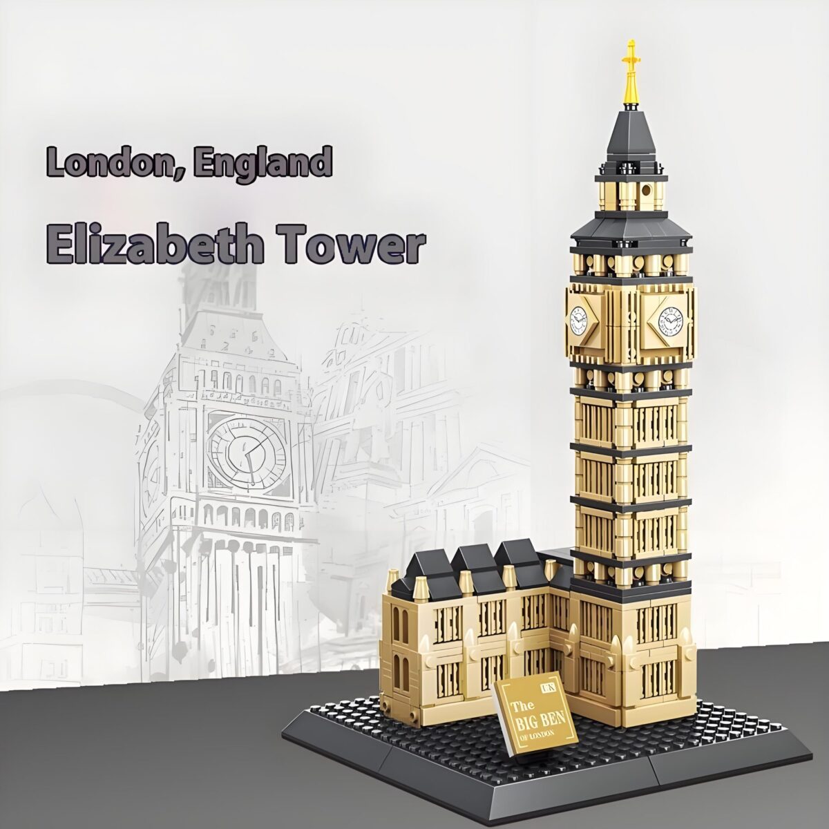 WG4211 Mini The Big Ben Of London Minibrick 890PCS - Image 2