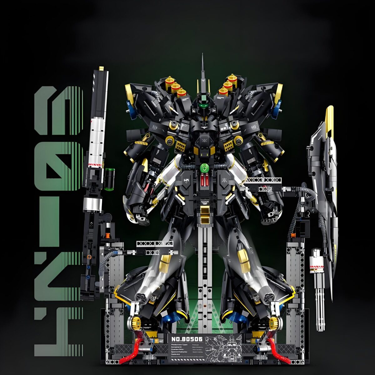 GL 80506 The Gundam Dark Sinanju  3908PCS - Image 5