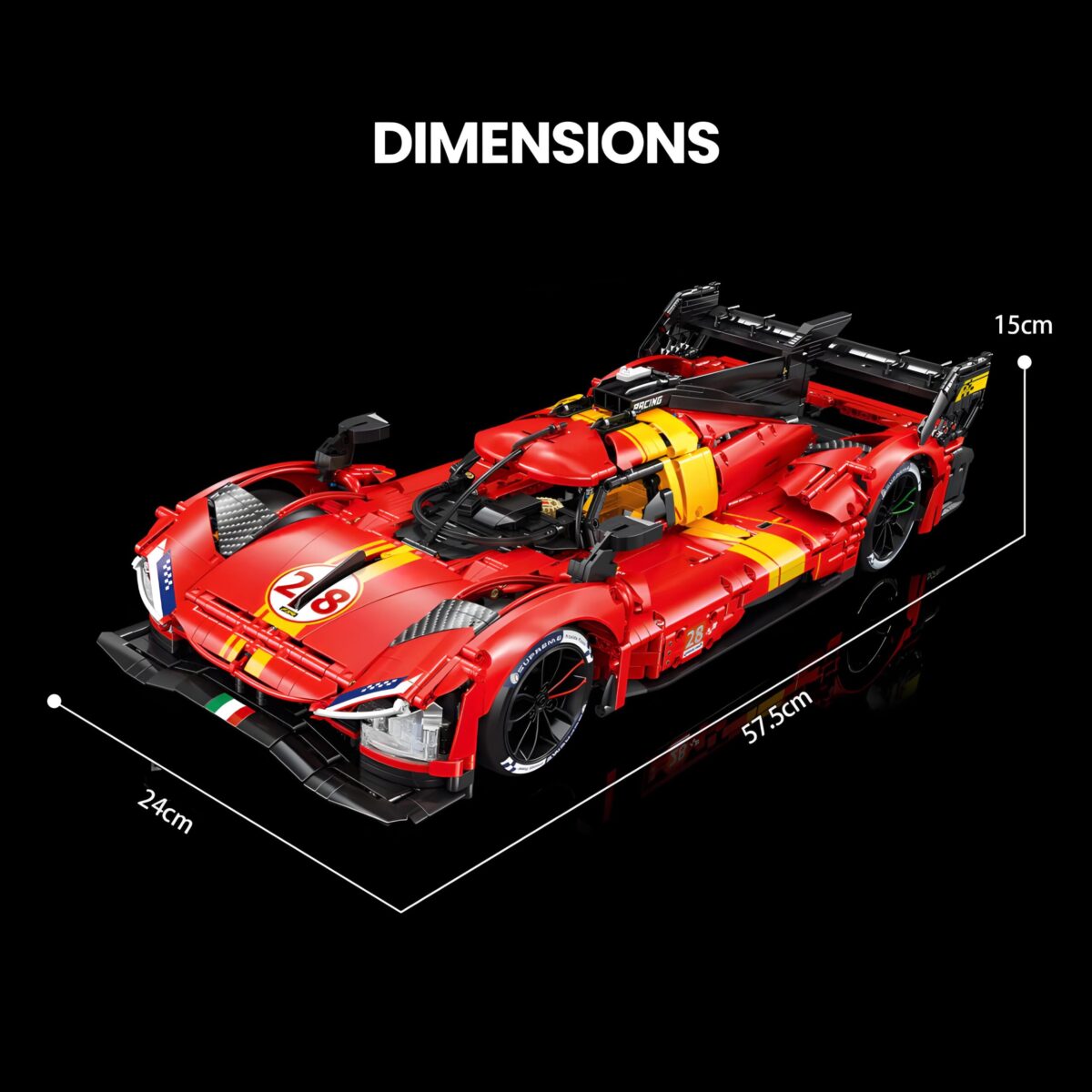 Eikee Y18080 1:8  The LEMANS 499P  3350PCS - Image 8