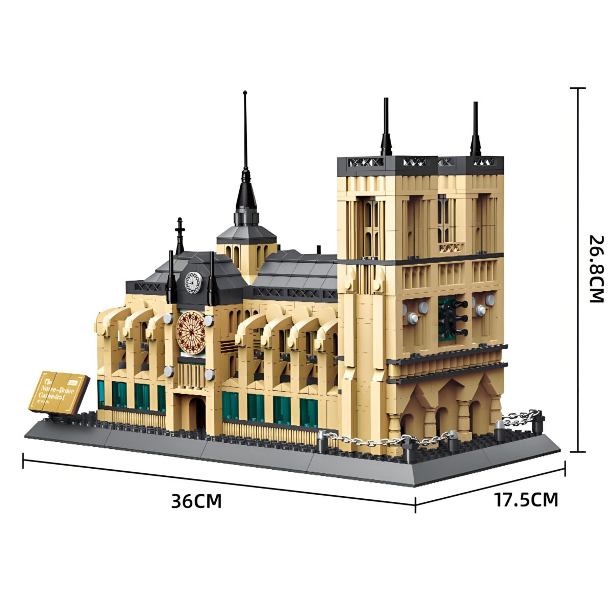 WG5210  The Notre-Dame de Paris Minibrick 1380PCS - Image 8