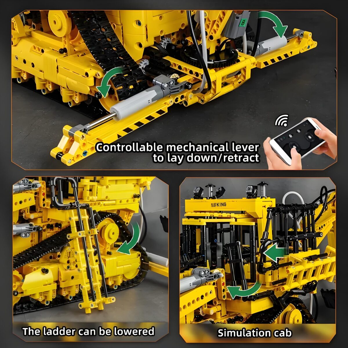 Mould King MK17023 The Pneumatic Bulldozer  3963PCS - Image 5