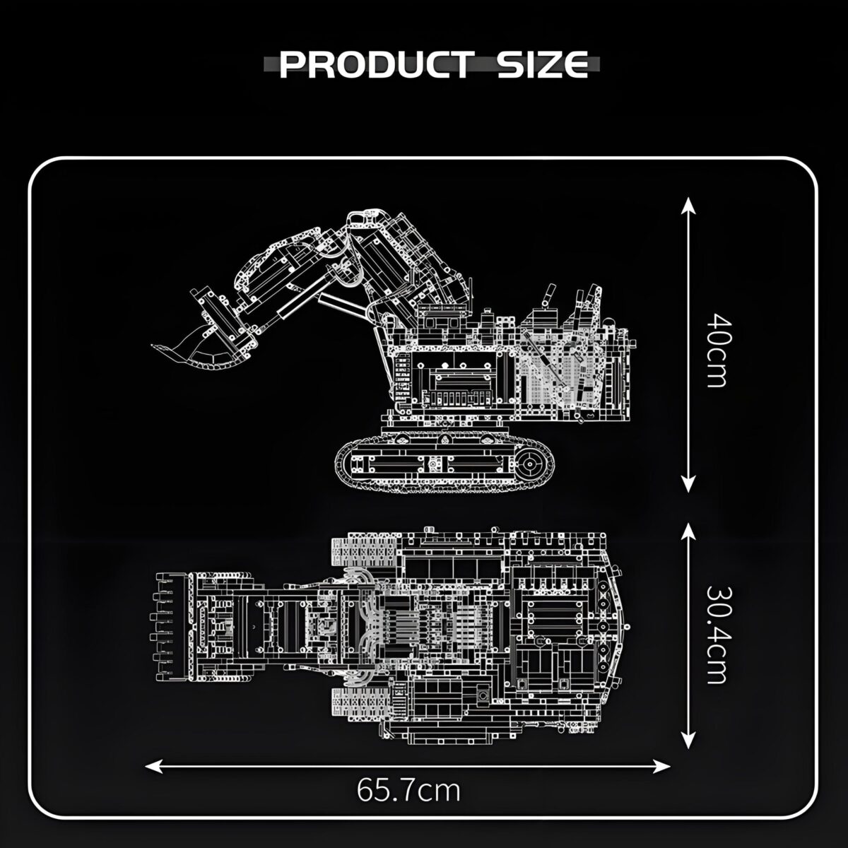 MK17070 The Heavy Duty Excavator Yellow APP Version  4767PCS - Image 6