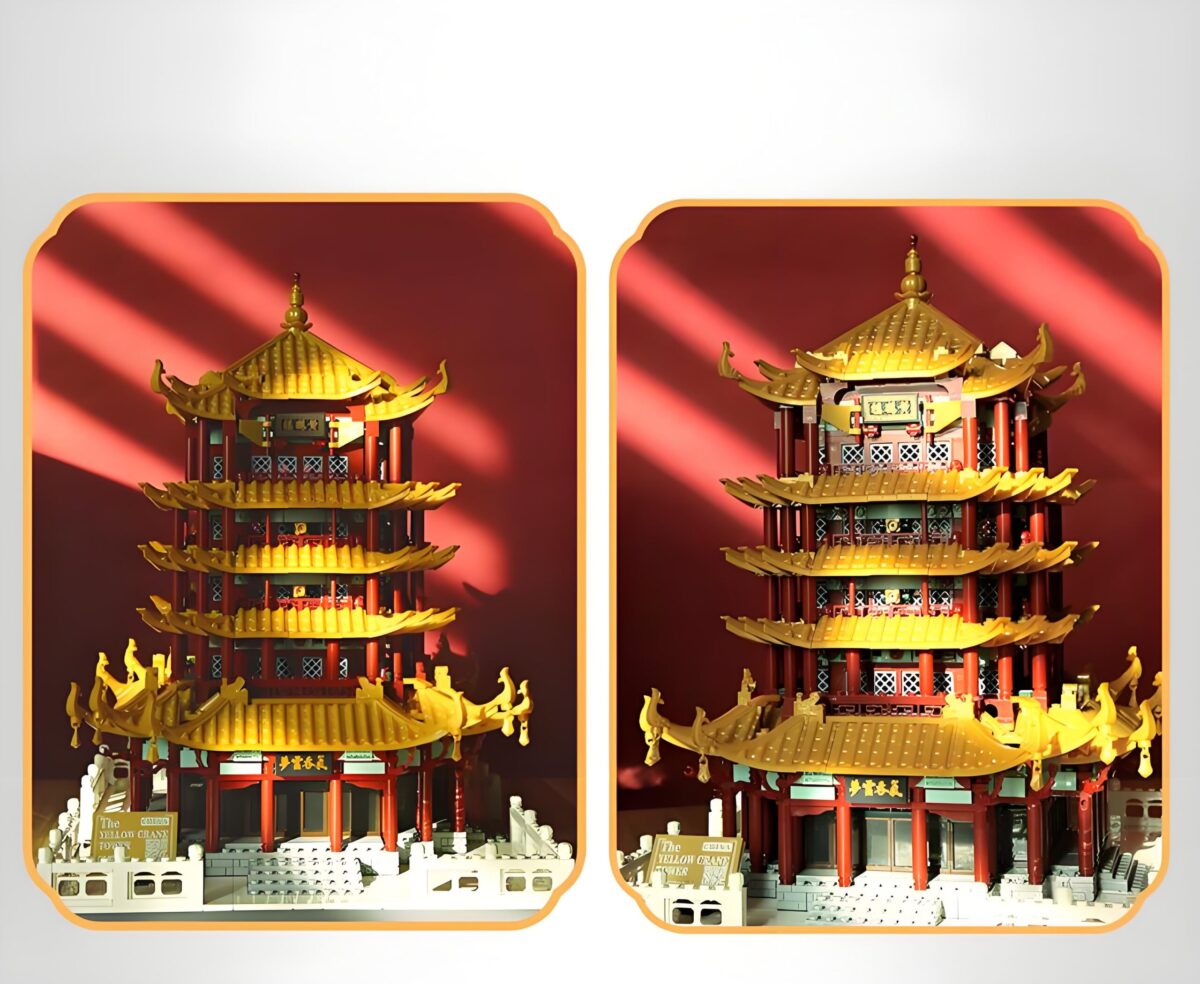 WG6214 The Yellow Crane Tower Minibrick 2912PCS - Image 2
