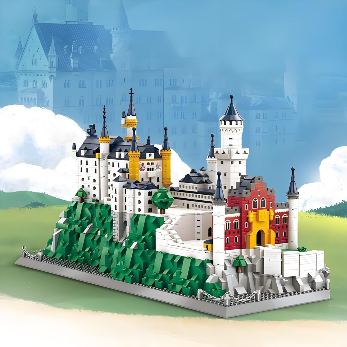 WG6226 The Schloss Neuschwanstein Minibrick 1969PCS - Image 2