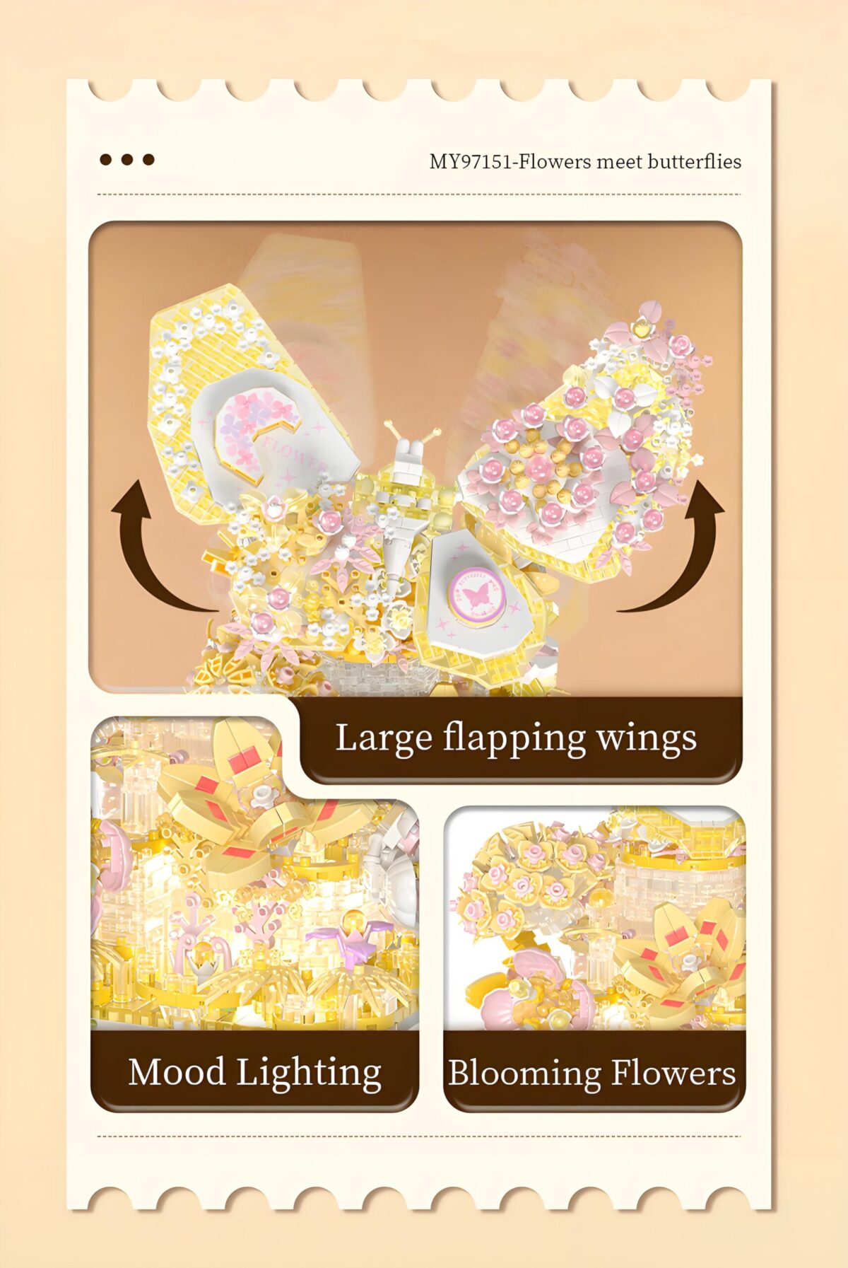 MY97151  The Floral Biomimicry: Blooms Transform into Butterflies   2165PCS - Image 4