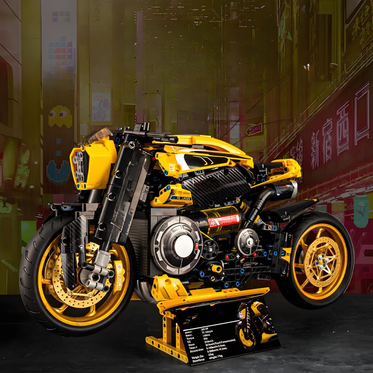 K10506 1:5  The Cyberpunk Motorcycle 1981PCS - Image 5
