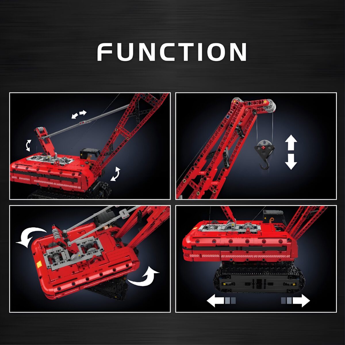 MK15070 The MK Crawler Crane In Red 1292PCS - Image 3