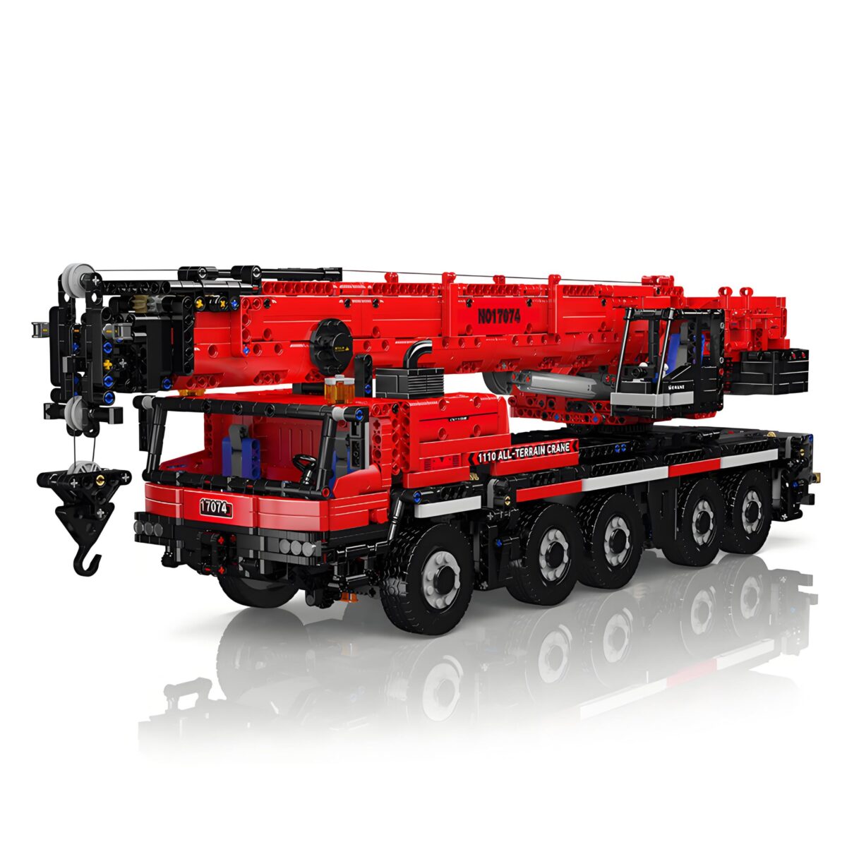 MK17075 The LTM 1110 Crane With RC In Red 3218PCS - Image 1