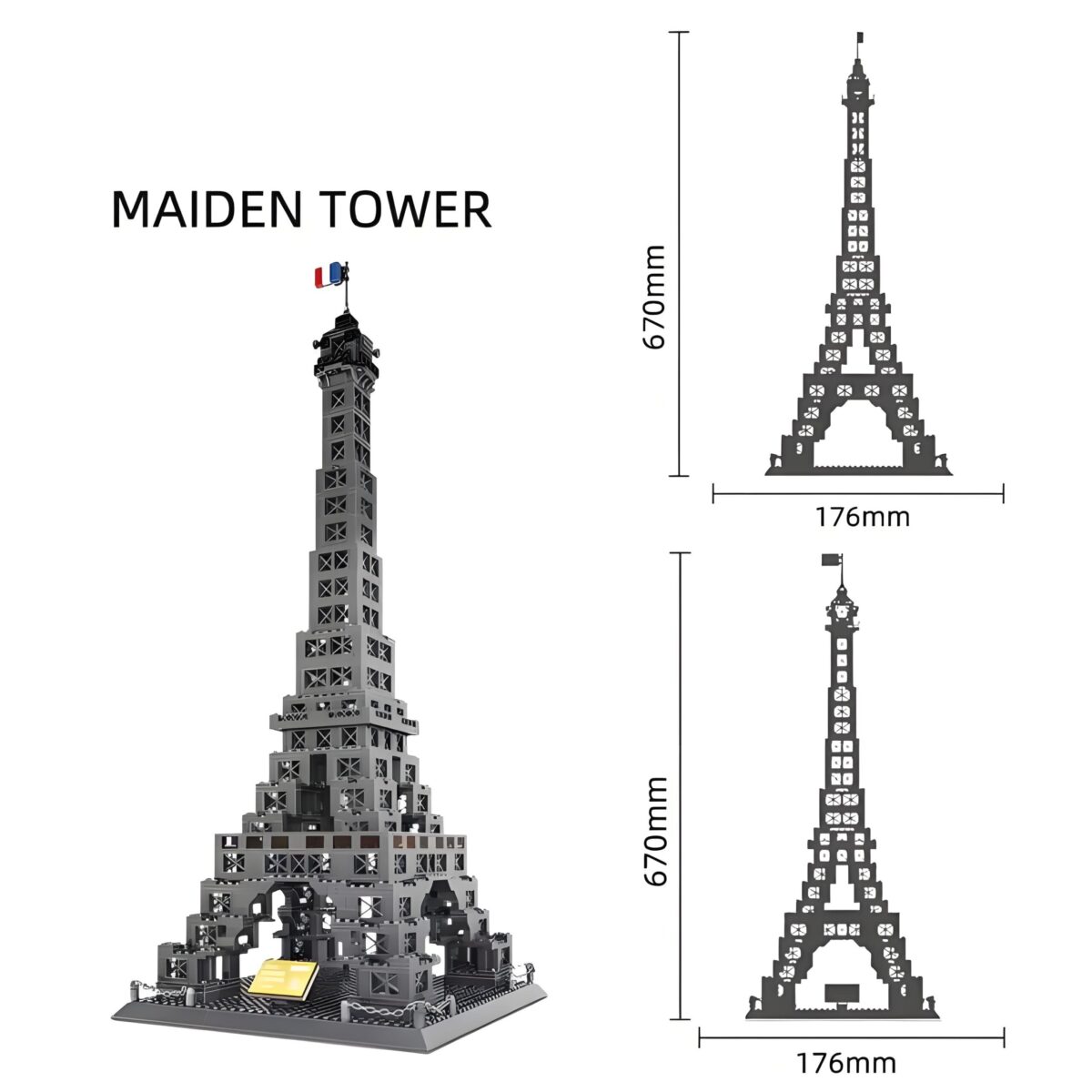 WG5217 THE EIFFEL TOWER OF PARIS Minirck 978PCS - Image 4