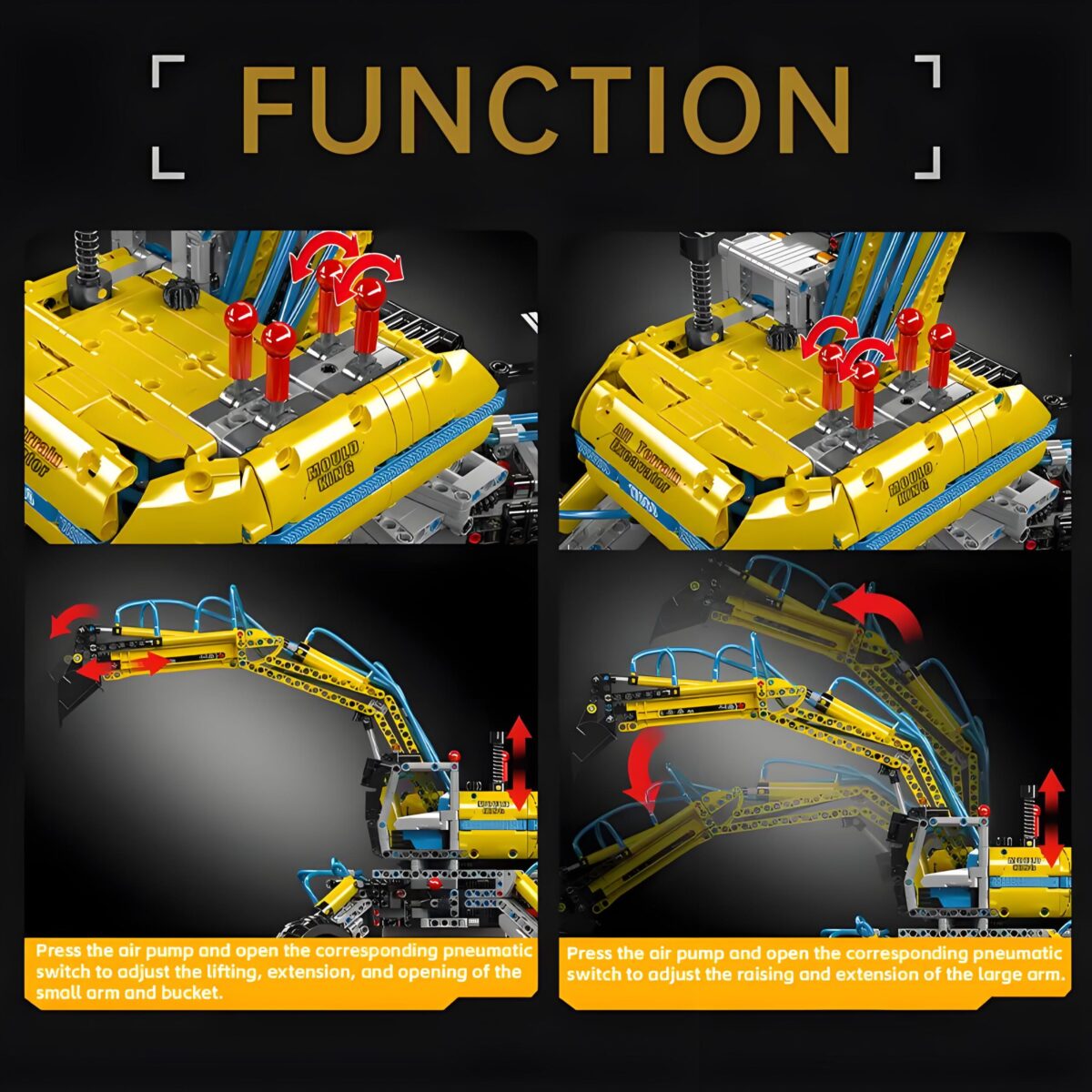 MK17060 The Pneumatic All-Terrain Excavator  1392PCS - Image 6
