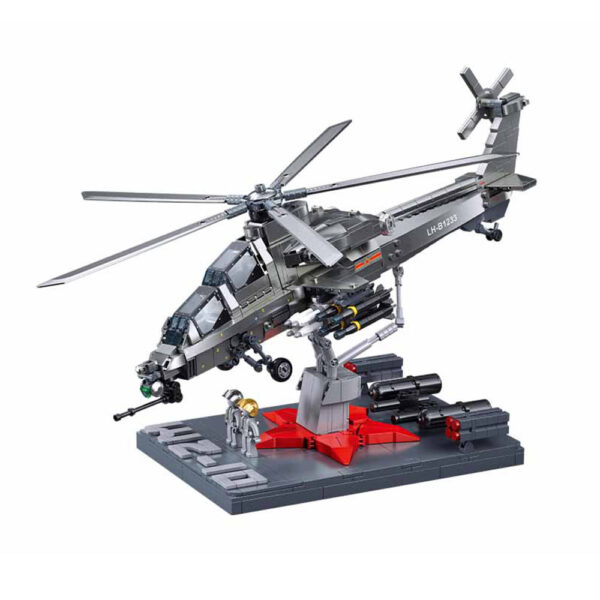 M38-B1233 1:35 The Model Play Zone: WZ-10S Gunship Helicopter   914PCS