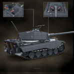 QG100301 The PZ.KPFW VI Ausf.B Tiger II(SD.KFZ.182) Late 1563PCS - Image 4