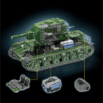 12GO 97005 The KV-2 Heavy Tank  1321PCS - Image 4