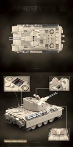 QG100303 The German FLAKPANZER V COELIAN  1389PCS - Image 5