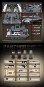 QG100246 The Panther Ausfuhrung G Sd.Kfz.171 Tank  1180PCS - Image 5