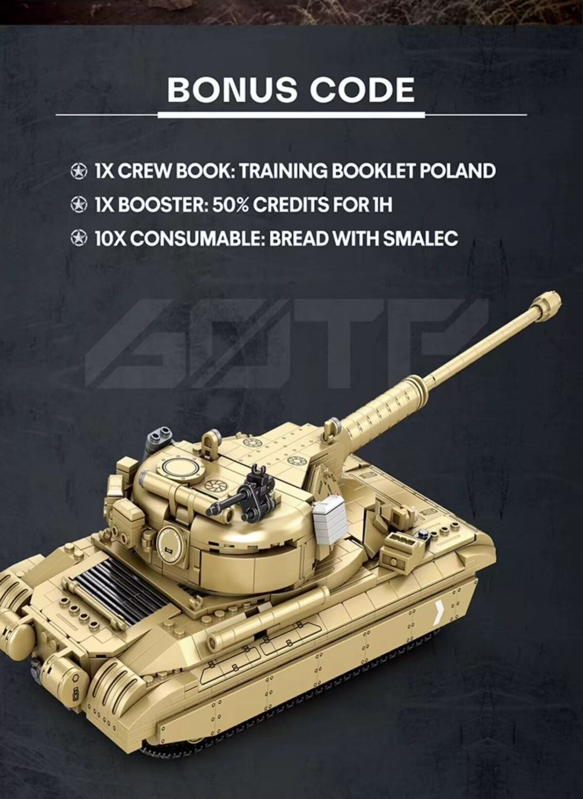 Reo 77036 1:28 The 60tp Main Battle Tank  1128PCS - Image 3