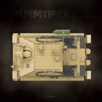 QG100314 The SturmTiger German 38cm Assault Mortar  1394PCS - Image 3