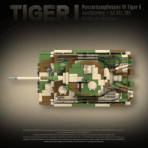 QG100244 The WWII Tiger I Panzerkampfwagen VI Tiger I Ausfuehrueng E Sd.Kfz.181 Fruehe Produktion 2276PCS - Image 3