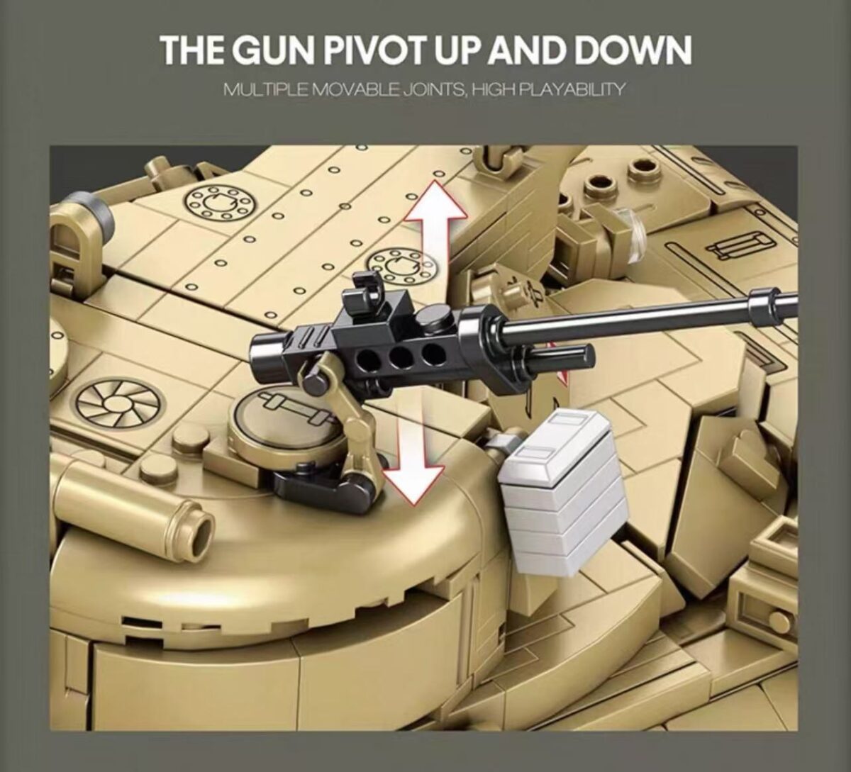 Reo 77036 1:28 The 60tp Main Battle Tank  1128PCS - Image 6