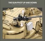 Reo 77036 1:28 The 60tp Main Battle Tank  1128PCS - Image 6