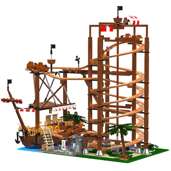 MK11013 The Double Helix Roller Coaster  2174PCS