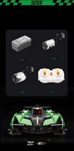 88029 1:8 The SC65 Super Racing Car  2980PCS - Image 6