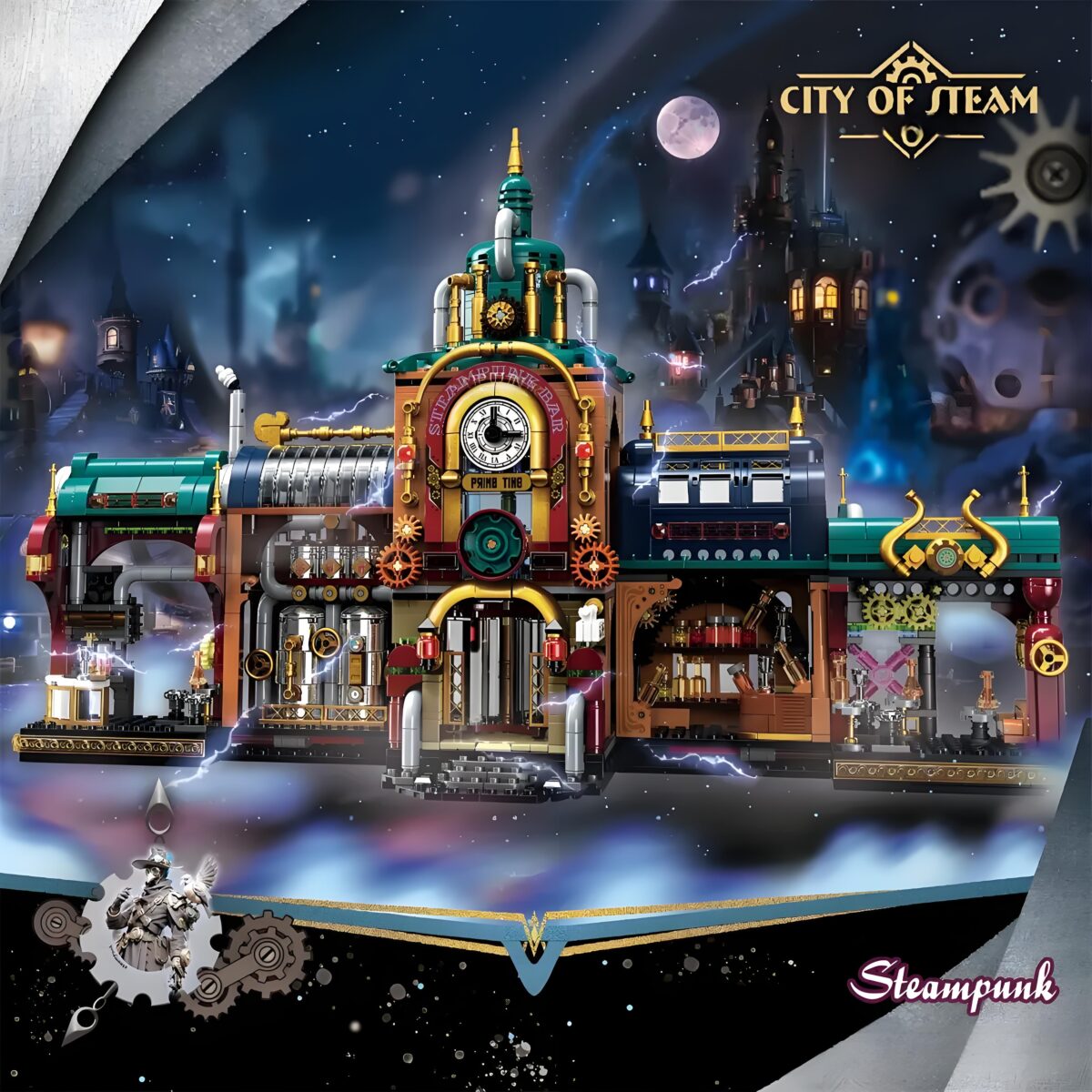 958013 The Steampunk Bar  1557PCS - Image 2