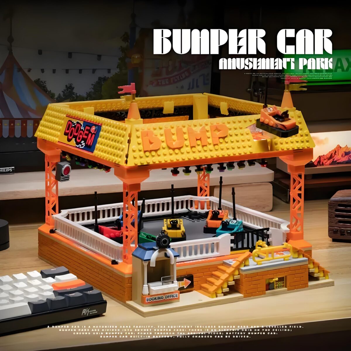 JD037 The Amusement Park Bumper Car  1099PCS - Image 2