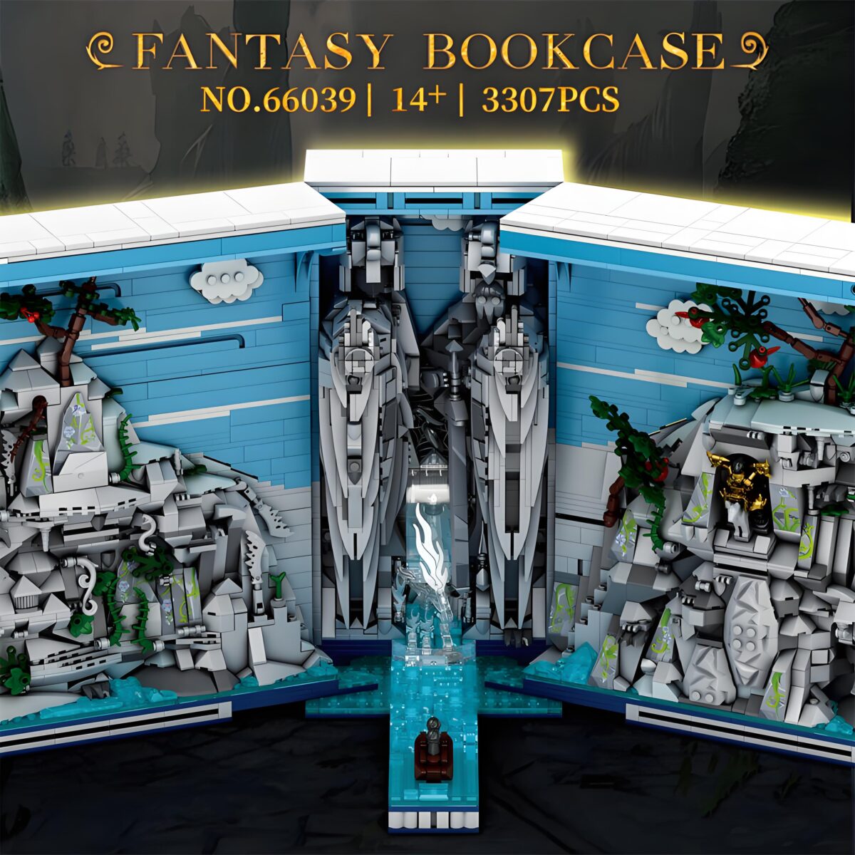 66039 The Book Of The Kings Fantasy Bookcase  3307PCS - Image 2