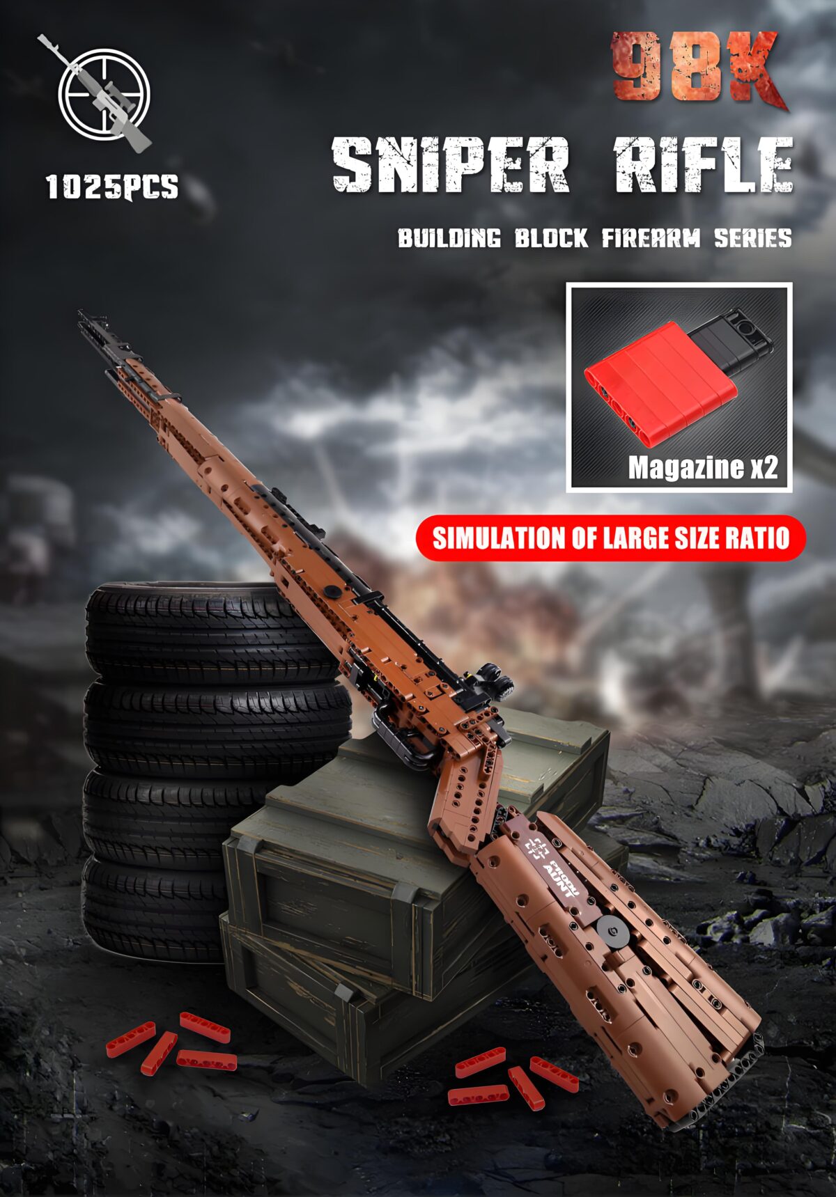 MK14002S The Sniper Rifle Toygun  1025PCS - Image 2