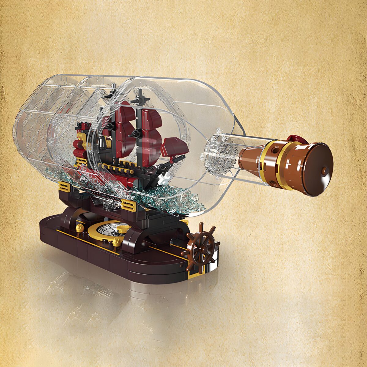 MK10085 The ship in bottle  885PCS - Image 2