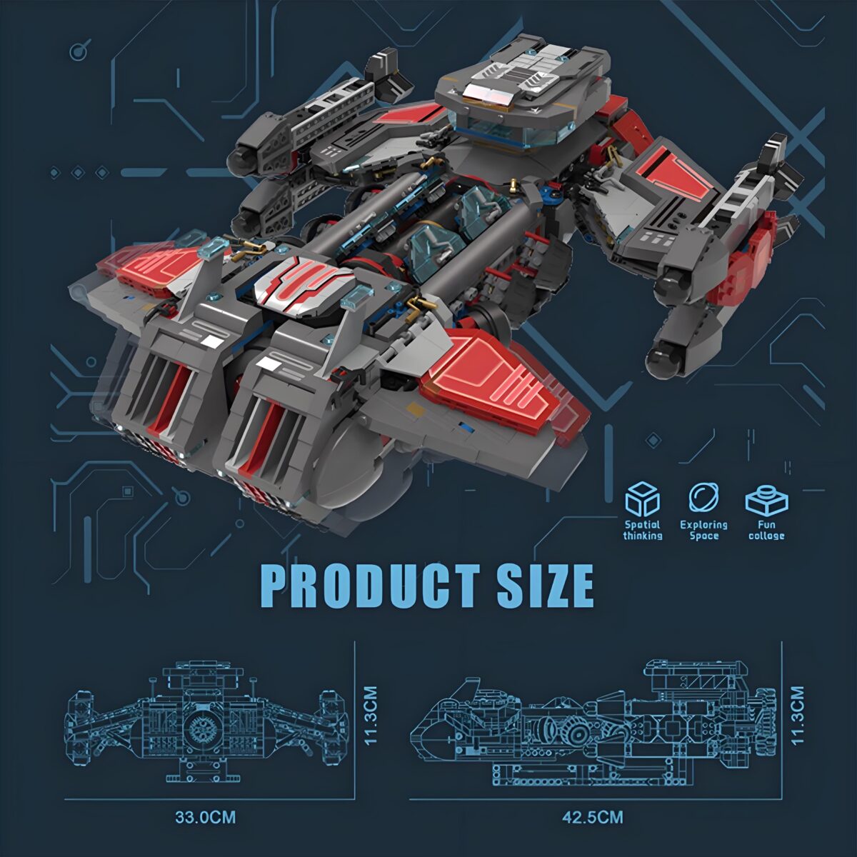 JD025 The StarCraft Future Battleship Battlecruiser  2262PCS - Image 7