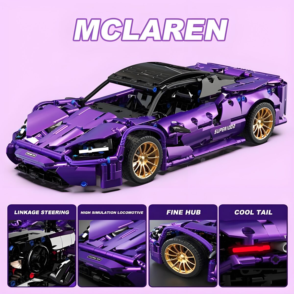 T1002 1:14  The Purple McLaren 720S  1273PCS - Image 2