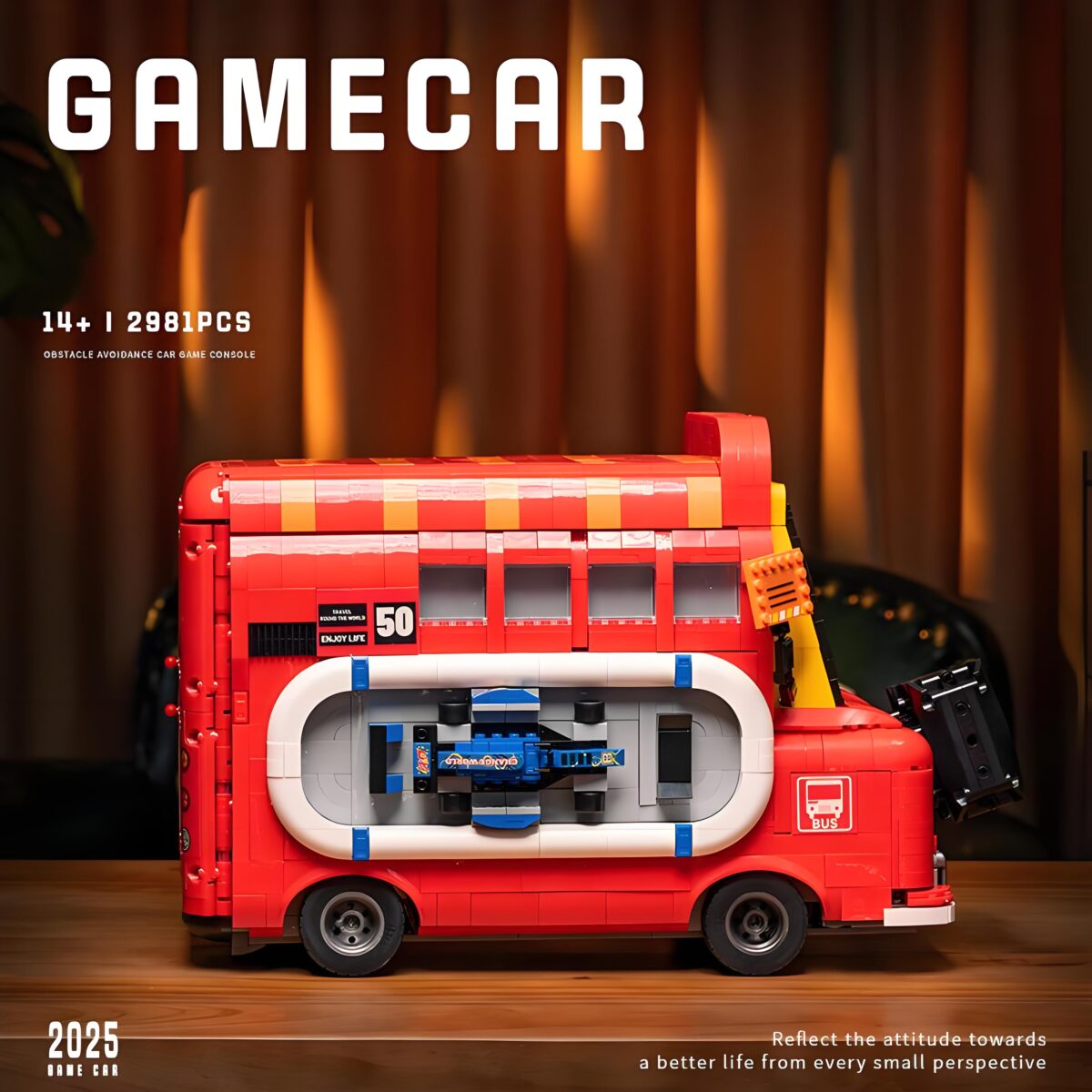 JD093 The Electric Retro Game Car  2981PCS - Image 3