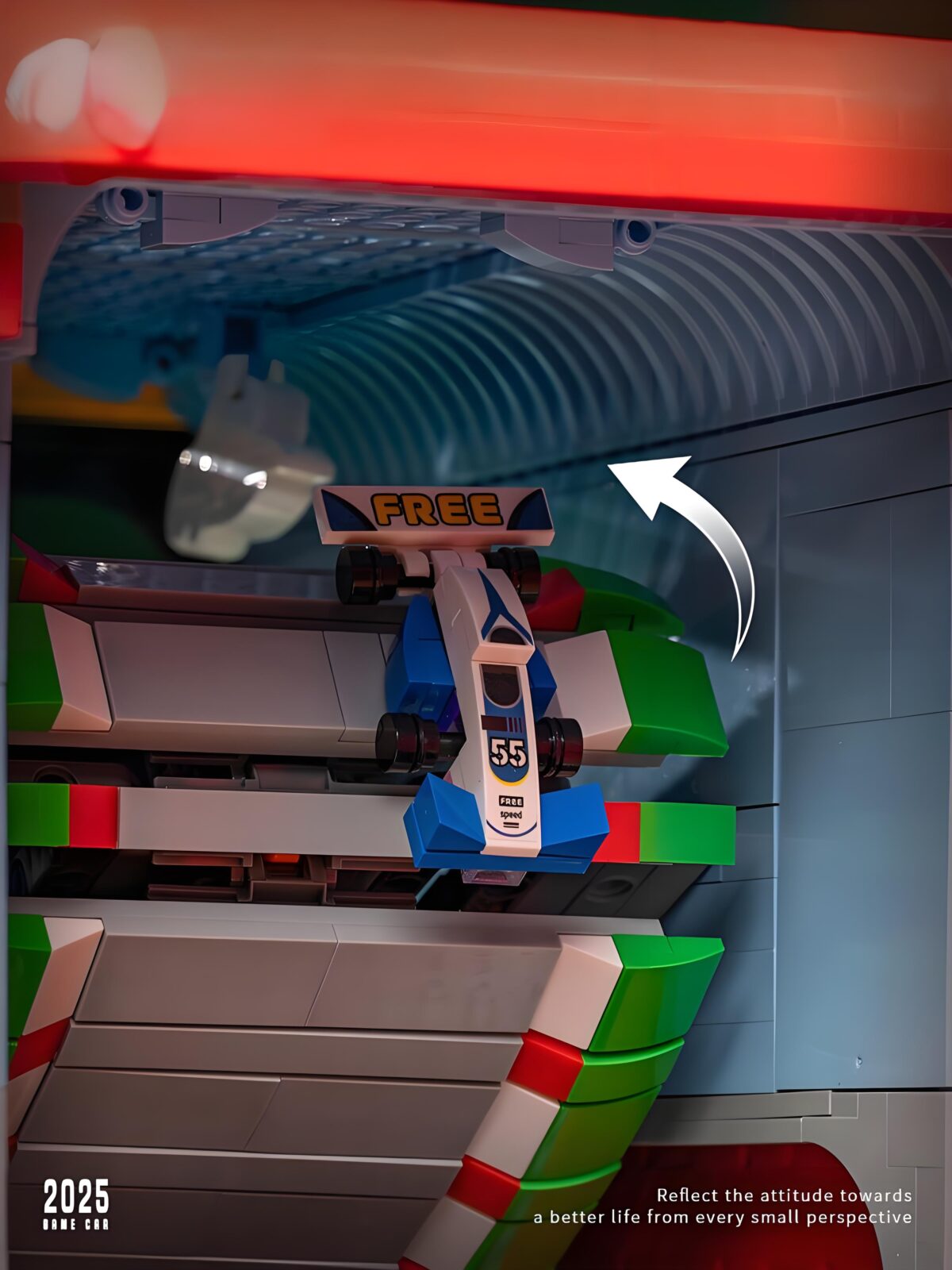 JD093 The Electric Retro Game Car  2981PCS - Image 6