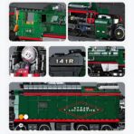 59098 The French 141R steam locomotive  1782PCS - Image 4