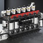 MK10209 The Inline 6-cylinder aircraft carrier engine  3222PCS - Image 2