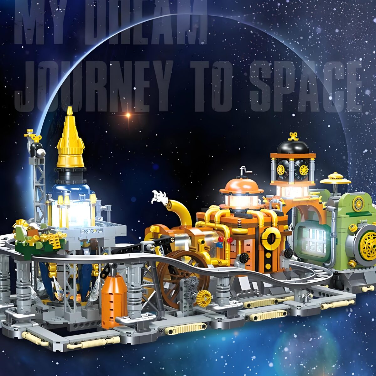 JJ9114 The Steampunk:Moon Base  2842PCS - Image 2